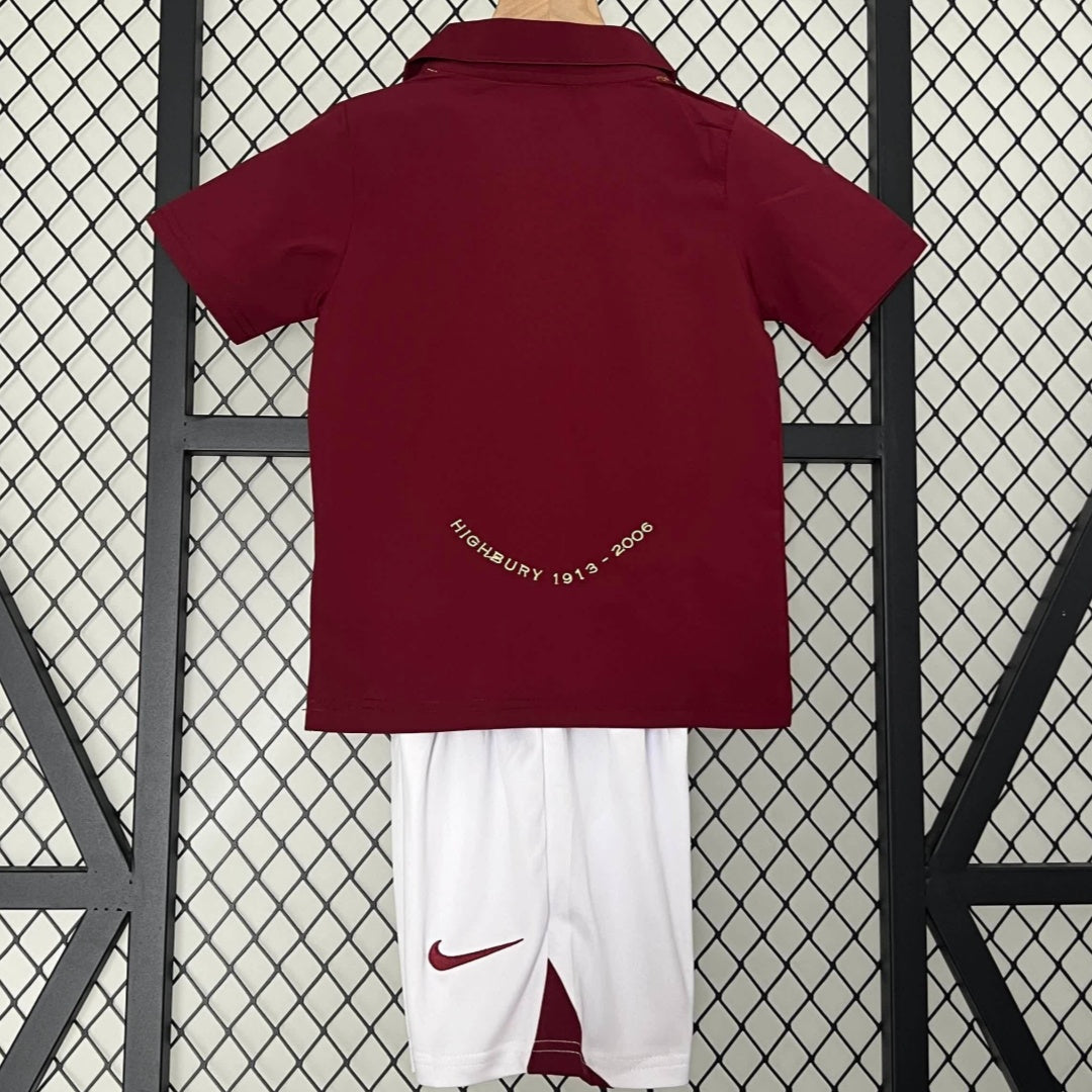 Ensemble enfant Arsenal 05/06 version fan — vue dos