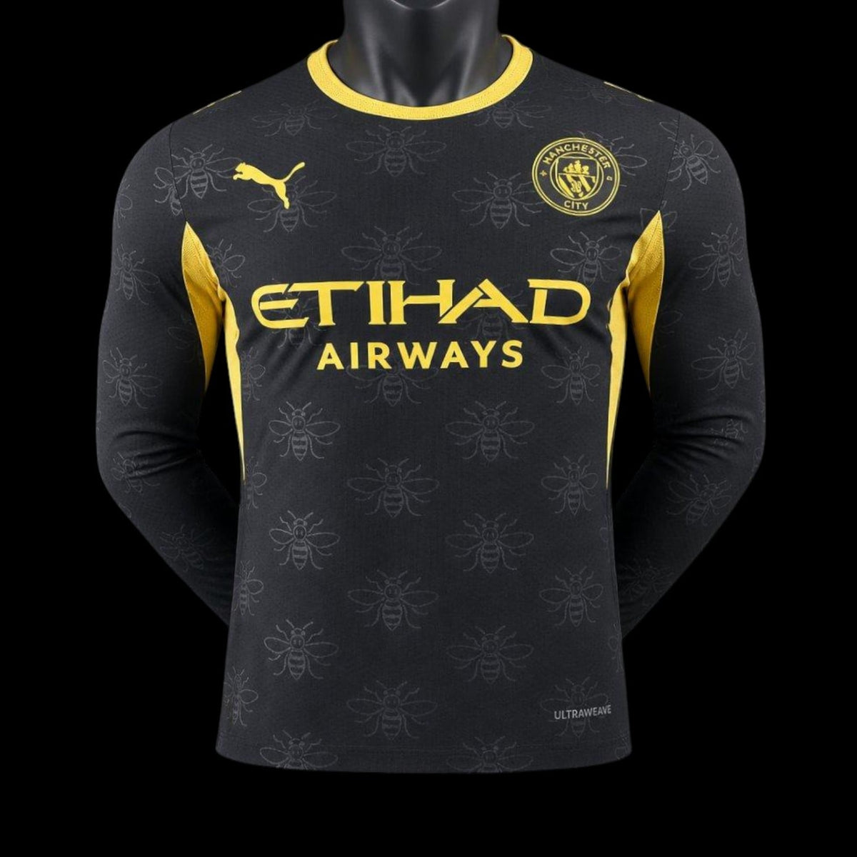 Maillot manches longues Manchester City 26/27 version joueur — vue face