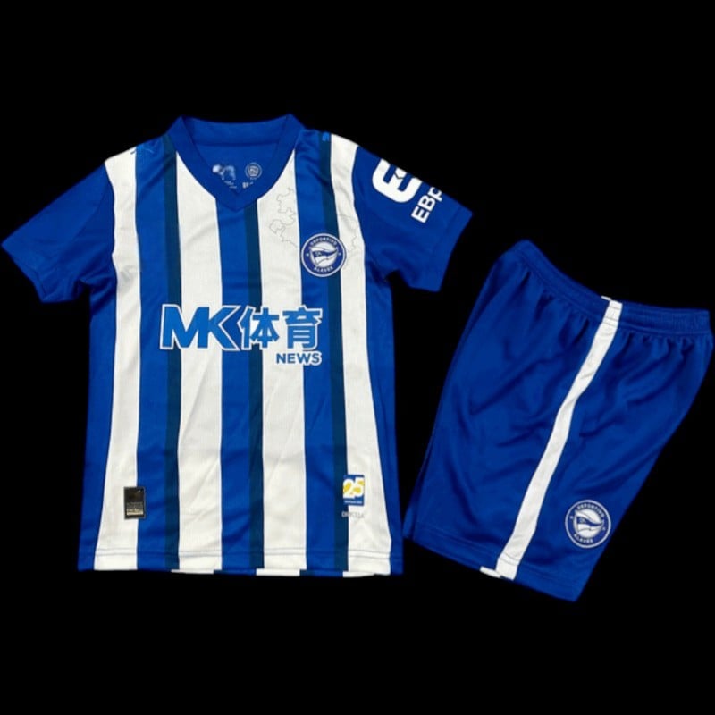Maillot enfant Alaves 25/26 version fan — vue face