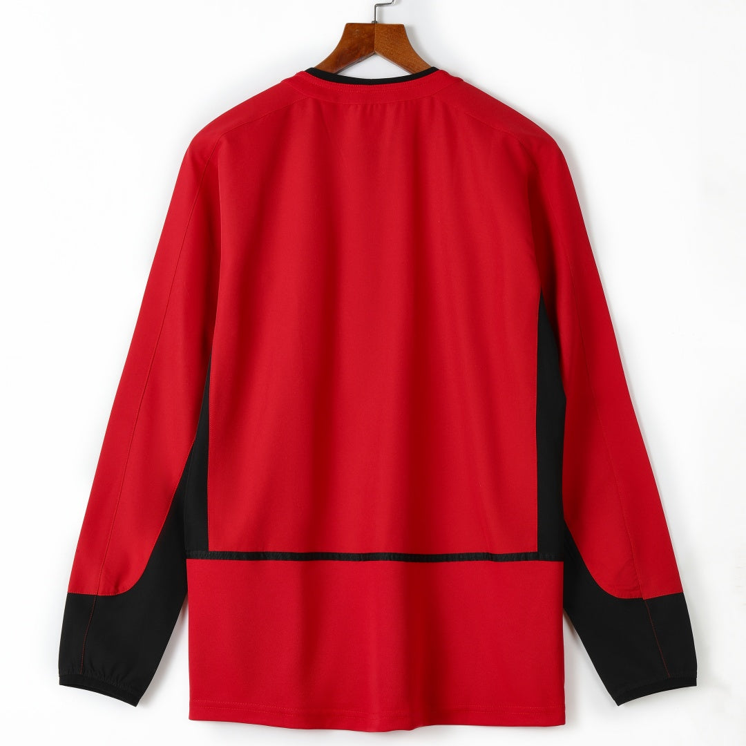 Maillot manches longues Manchester United 02/04 version fan — vue dos