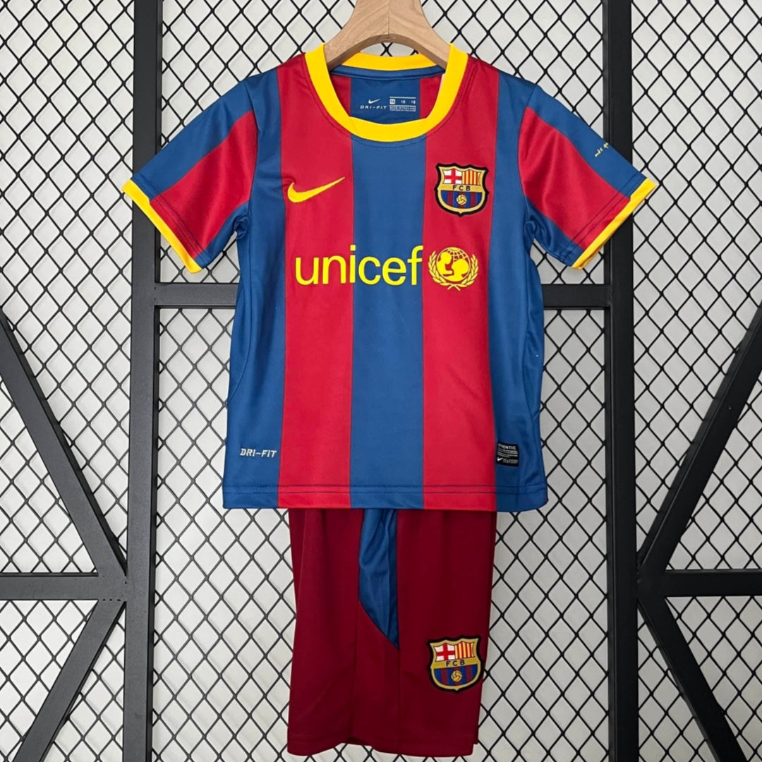 Ensemble enfant FC Barcelone 10/11 version fan — vue face