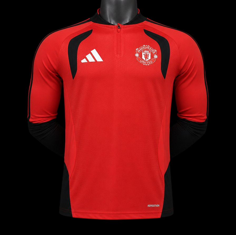 Maillot manches longues Manchester United 26/27 version joueur — vue face