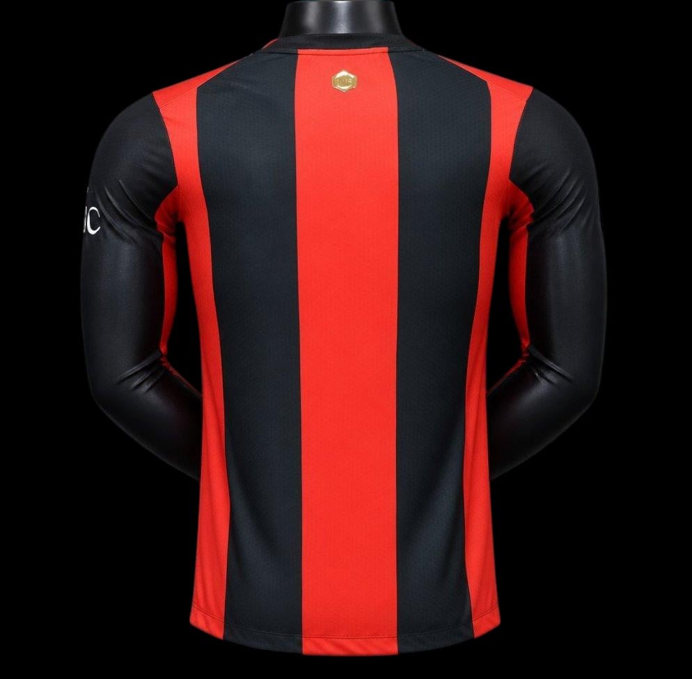 Maillot manches longues Milan AC 26/27 version joueur — vue dos