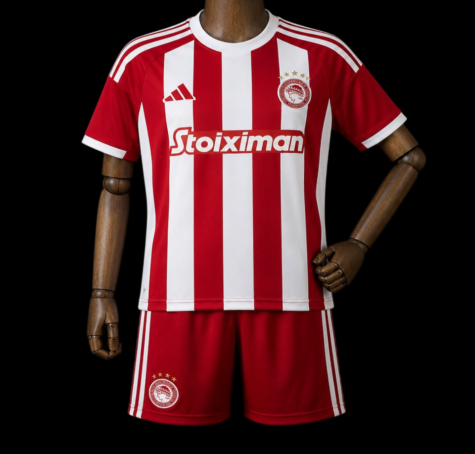 Maillot enfant Olympiacos 26/27 version fan — vue face