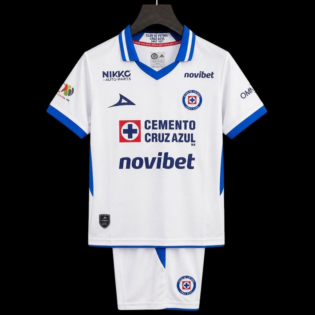 Maillot enfant Cruz Azul 26/27 version fan — vue face