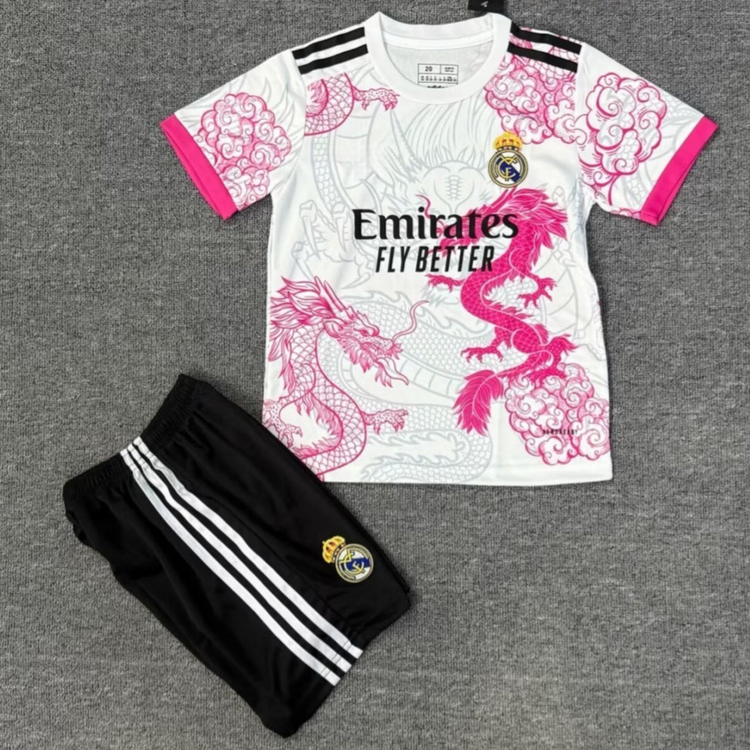 Ensemble enfant Real Madrid 25/26 version fan — vue face