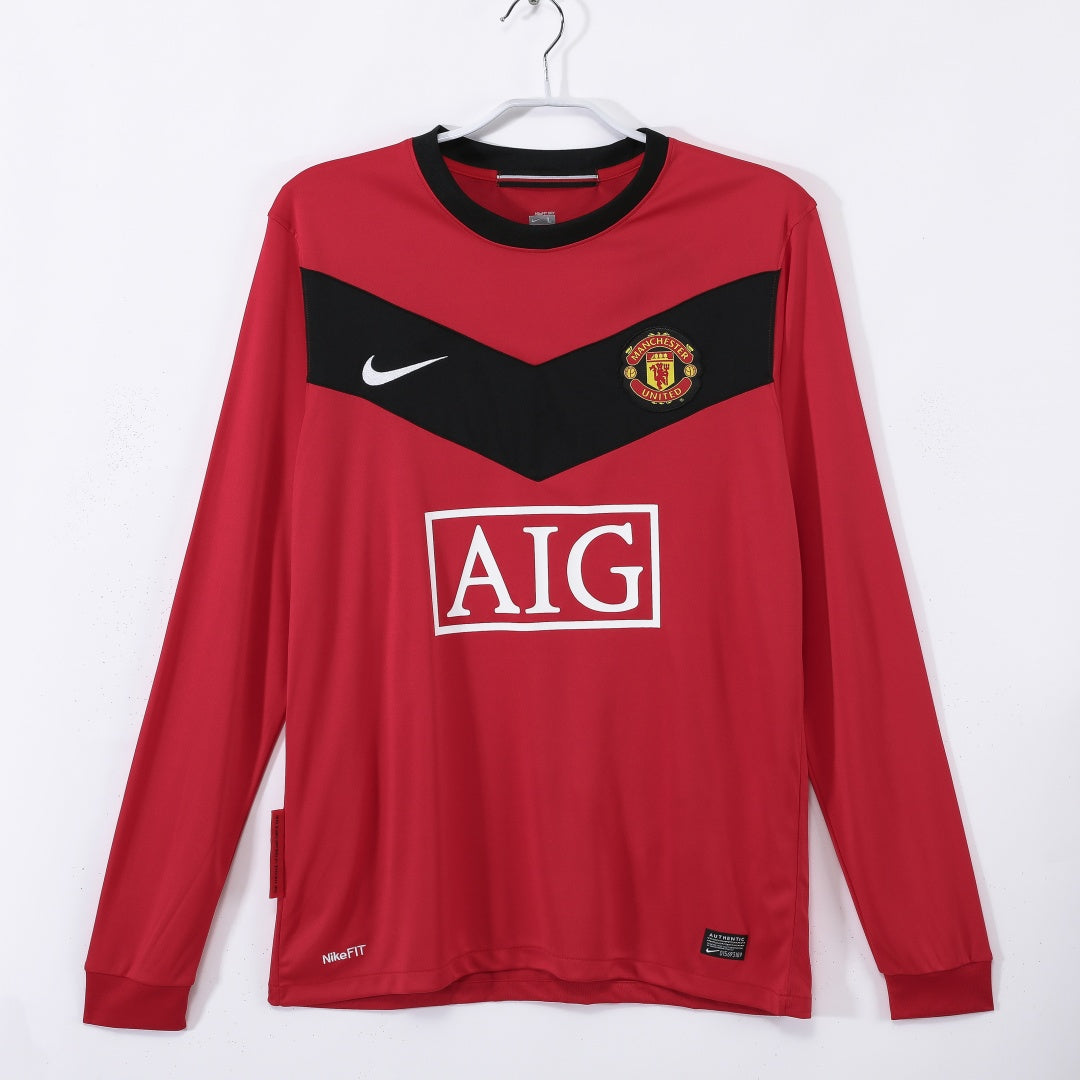 Maillot manches longues Manchester United 2010 version fan — vue face