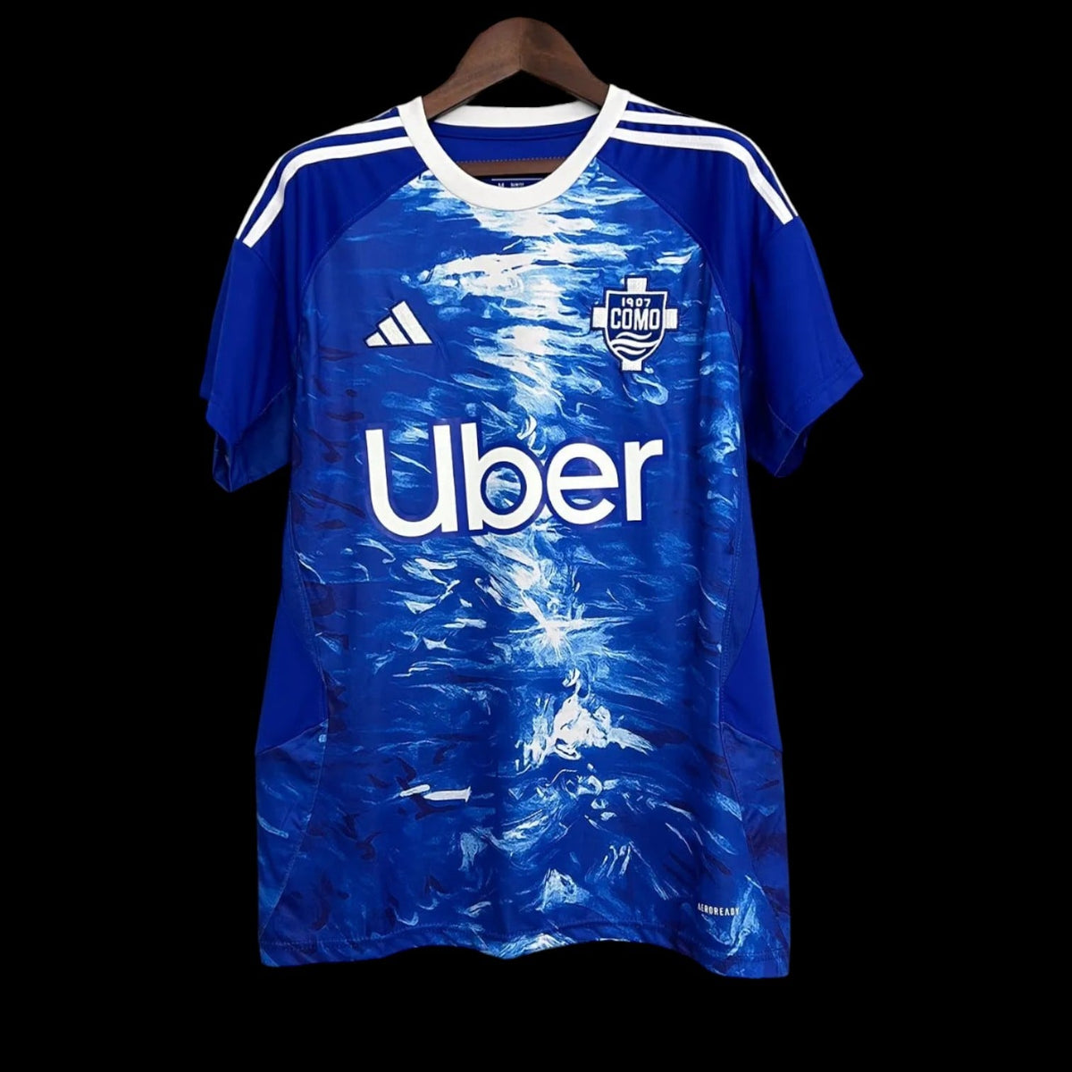 Maillot Como 25/26 version fan — vue face
