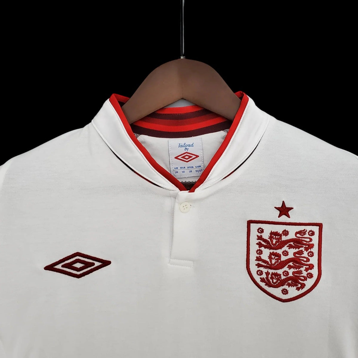 Maillot Angleterre 2012 version fan — vue detail