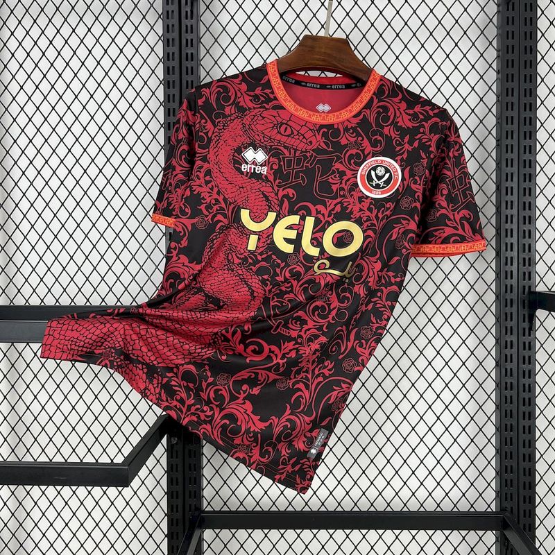 Maillot Sheffield 24/25 version fan — vue face