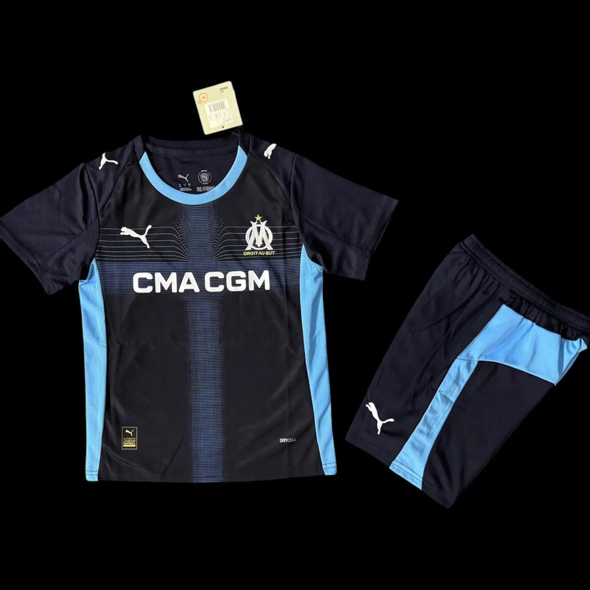 Maillot enfant Olympique de Marseille 25/26 version fan — vue face