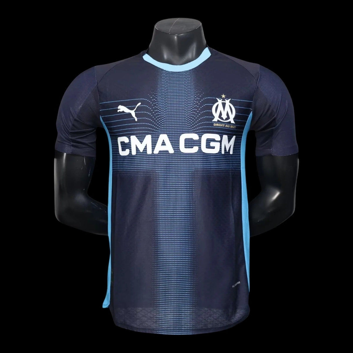 Maillot Olympique de Marseille 25/26 version joueur — vue face