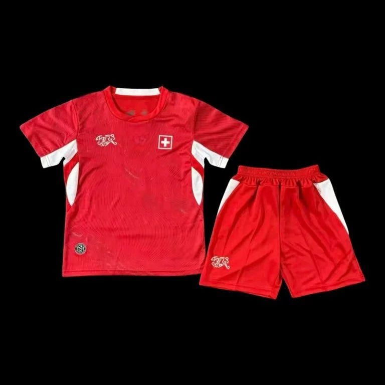 Maillot enfant Suisse 26/27 version fan — vue face