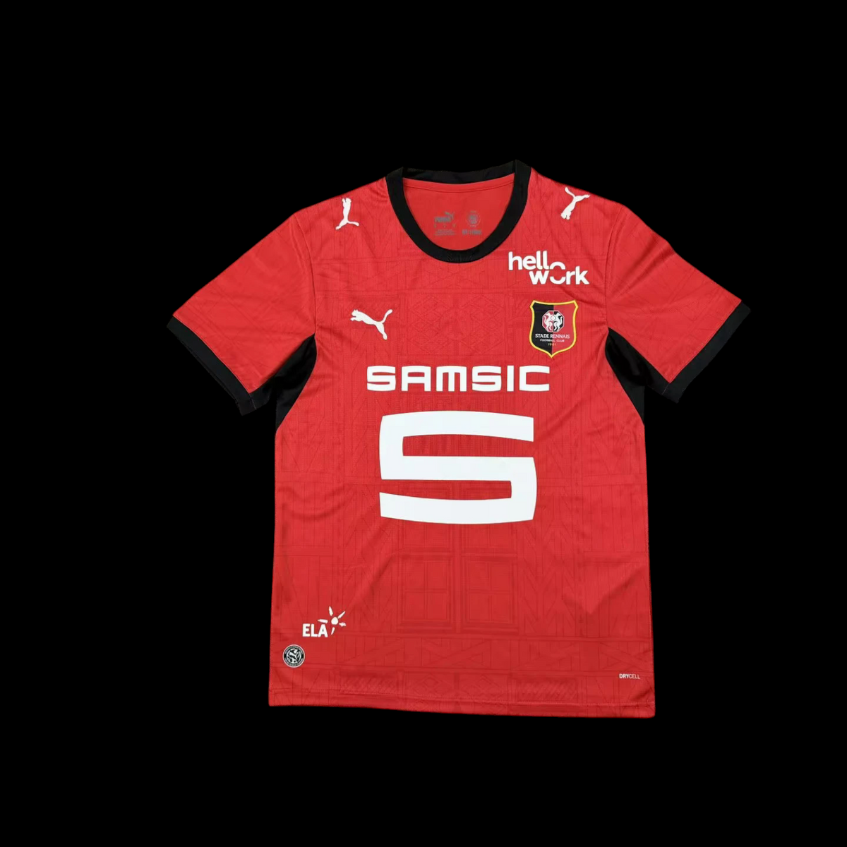 Maillot Rennes 26/27 version fan — vue face