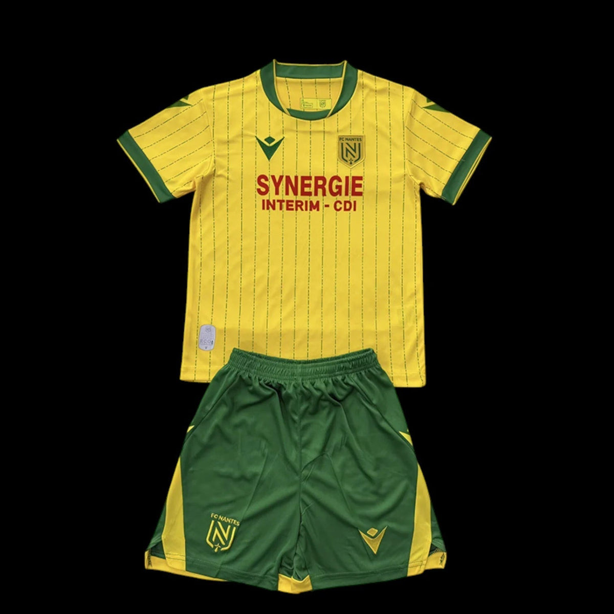 Maillot enfant Nantes 25/26 version fan — vue face