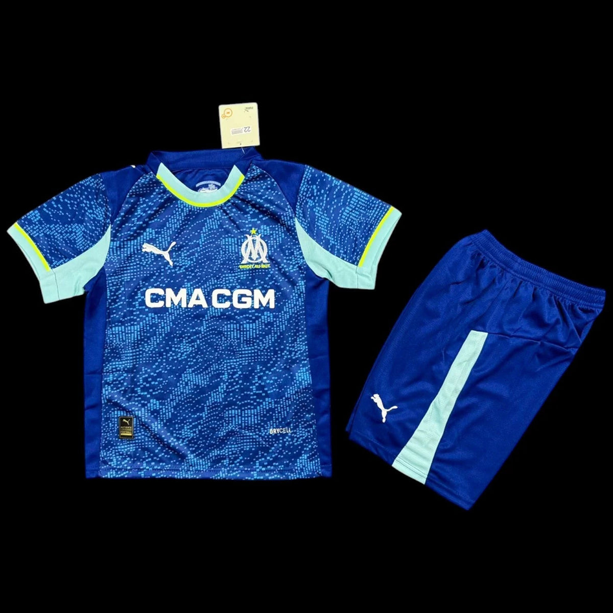 Maillot enfant Olympique de Marseille 25/26 version fan — vue face