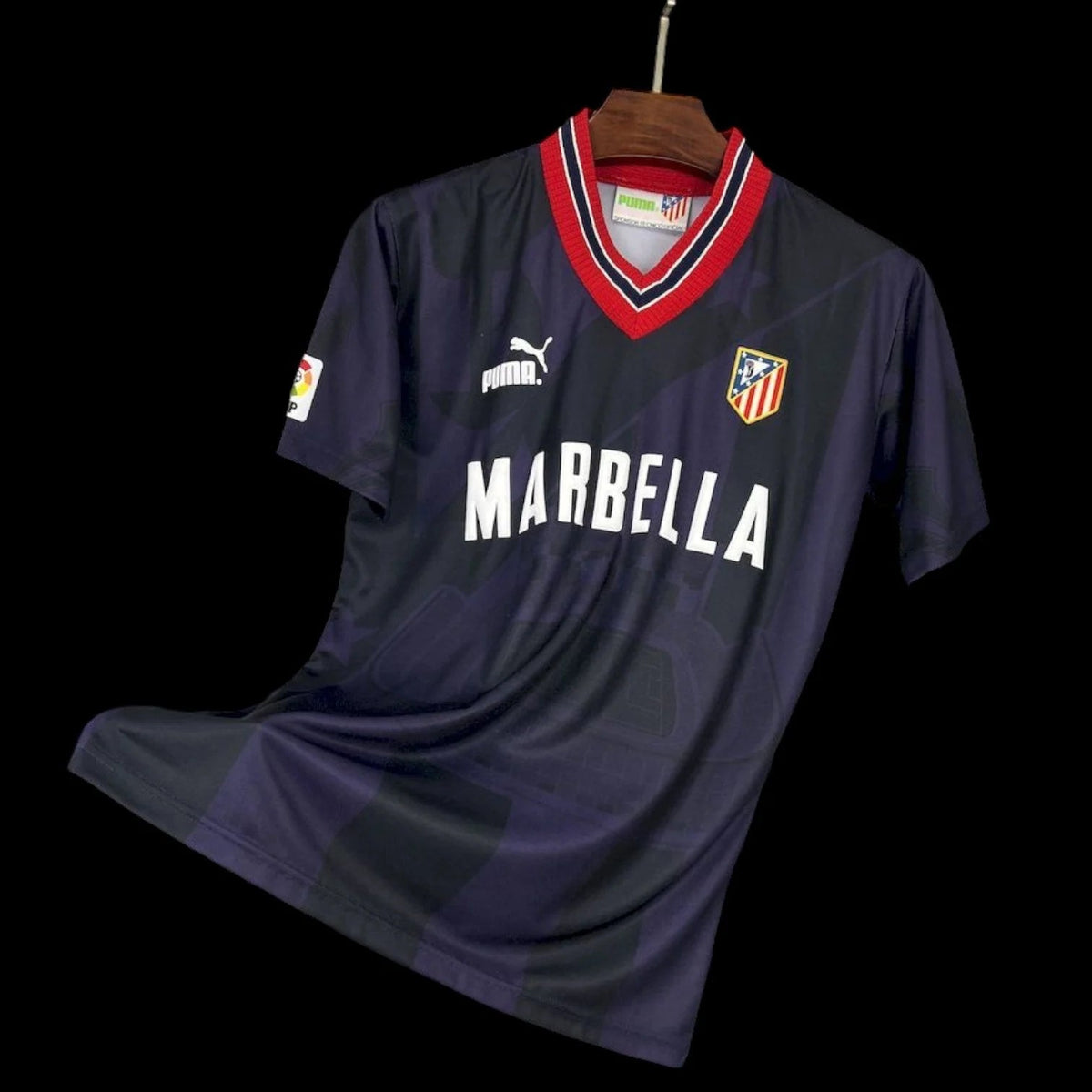 Maillot Atlético Madrid 95/96 version fan — vue face