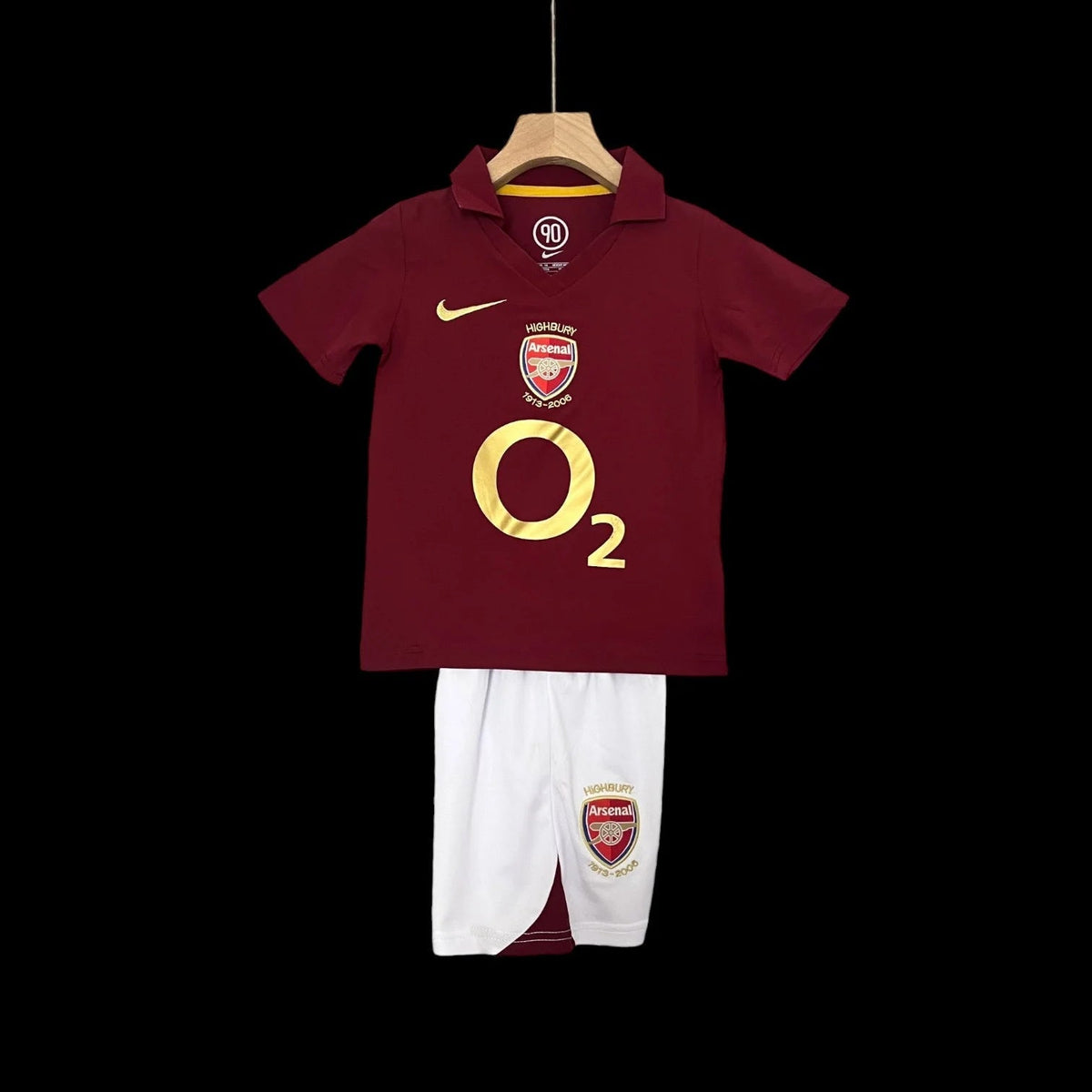 Maillot enfant Arsenal 05/06 version fan — vue face