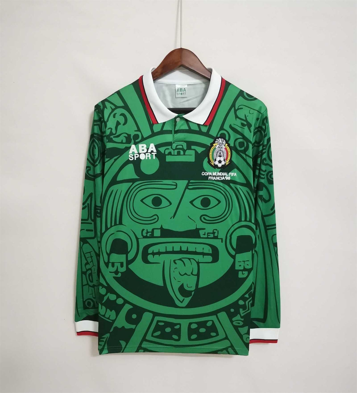 Maillot manches longues Mexique 1998 version fan — vue face