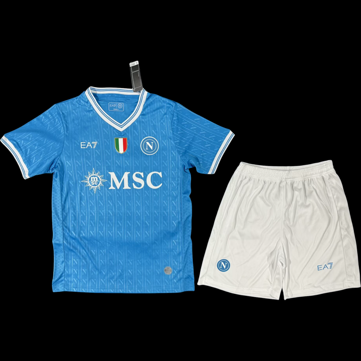Maillot enfant Naples 25/26 version fan — vue face