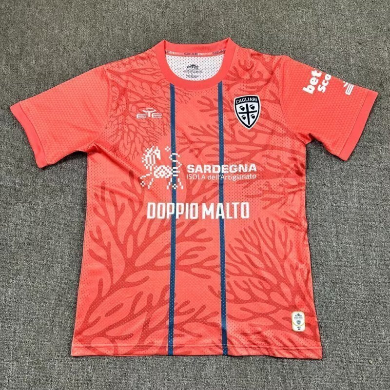 Maillot Cagliari 25/26 version fan — vue face