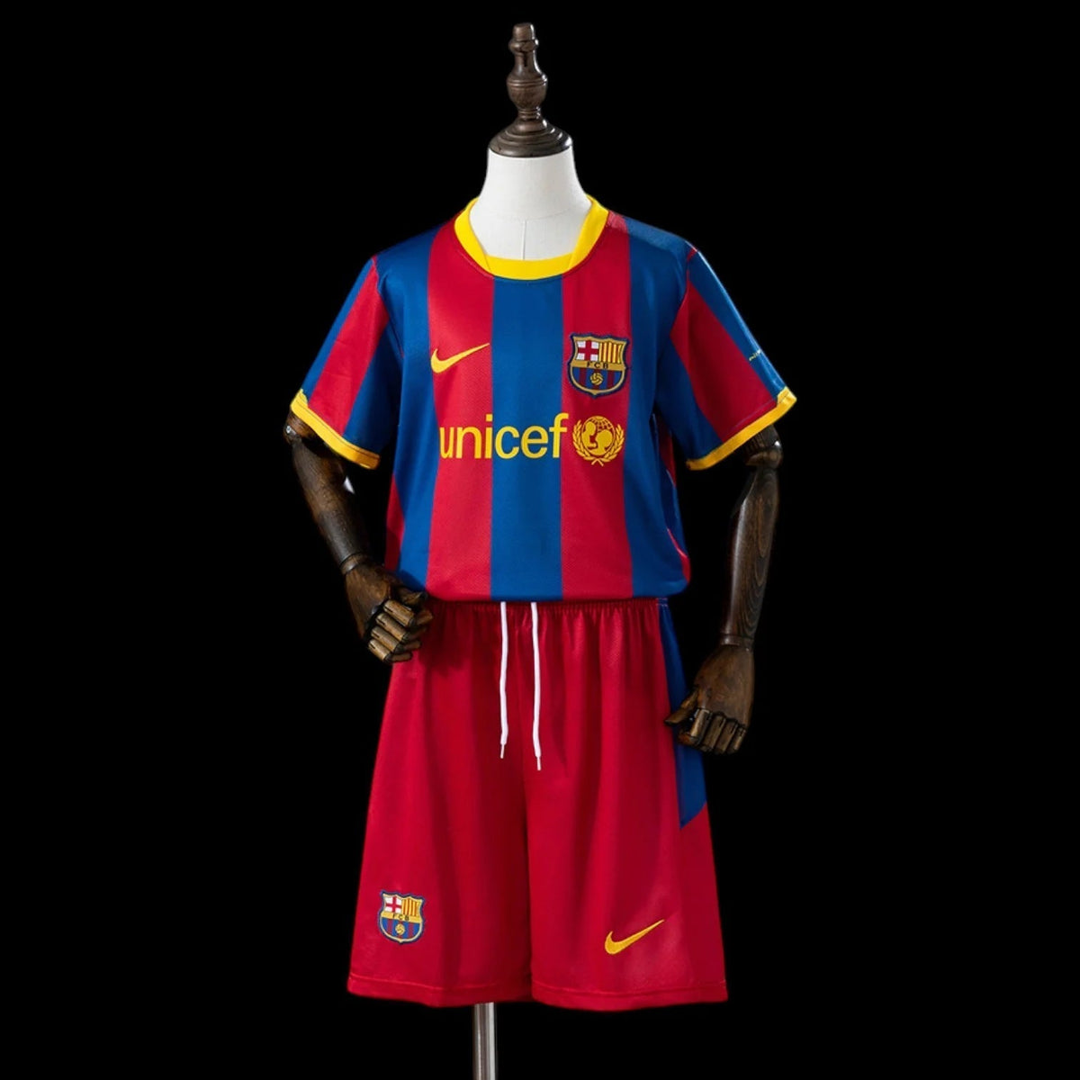 Maillot enfant FC Barcelone 10/11 version fan — vue face