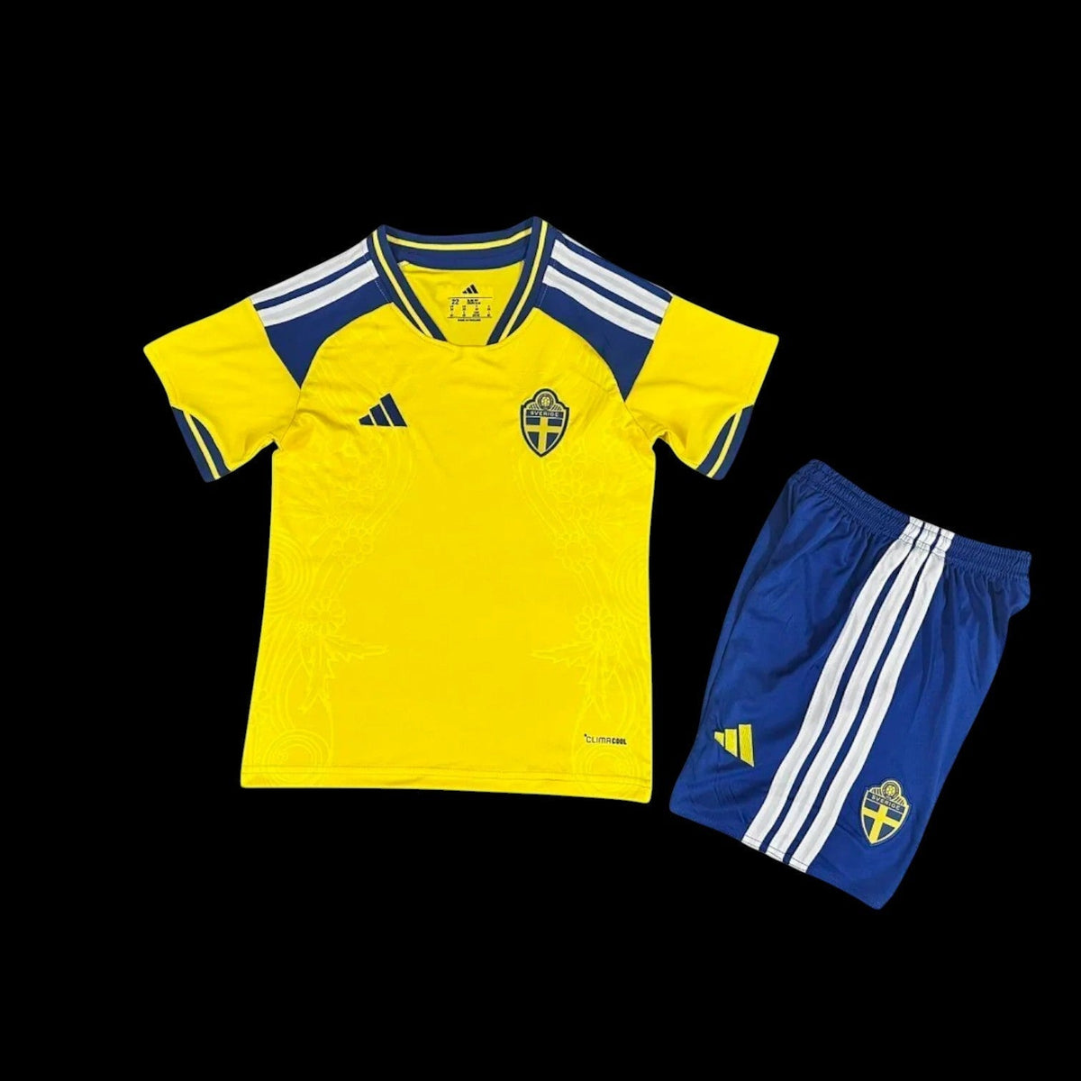 Maillot enfant Suède 26/27 version fan — vue face