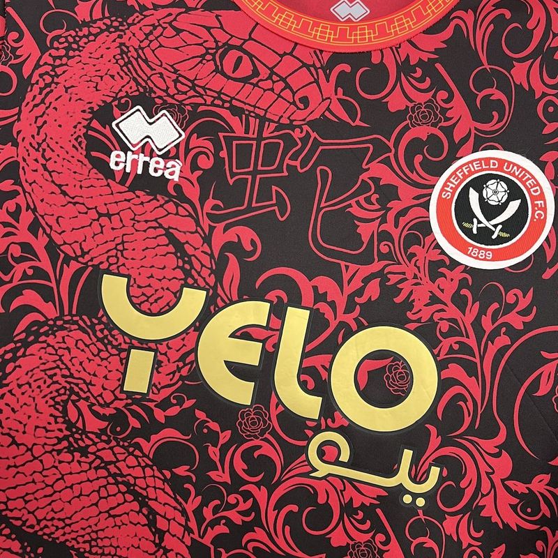 Maillot Sheffield 24/25 version fan — vue dos