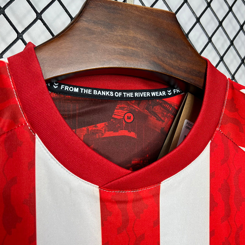 Maillot Sunderland 24/25 version fan — vue detail