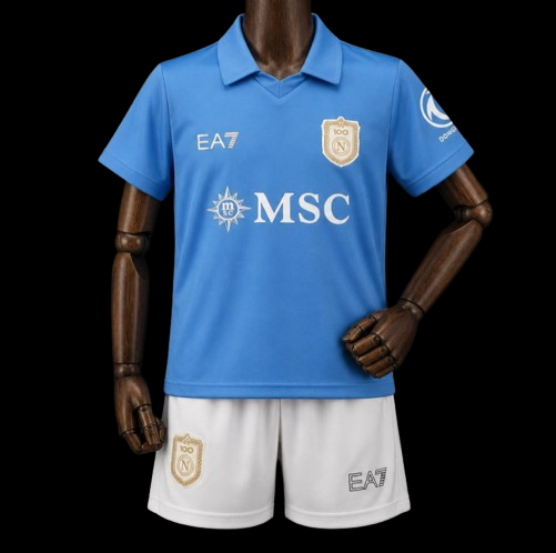 Maillot enfant Naples 26/27 version fan — vue face