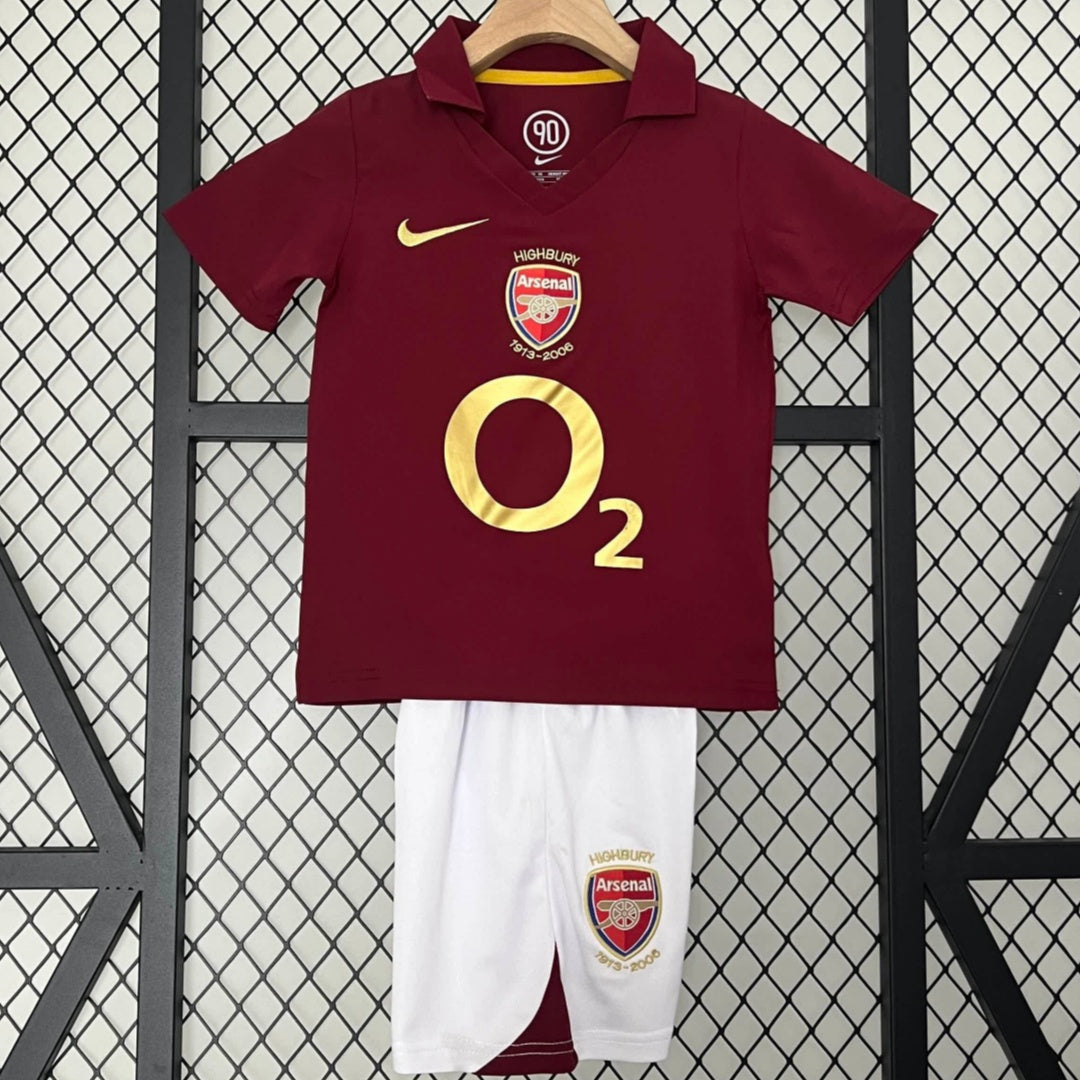 Ensemble enfant Arsenal 05/06 version fan — vue face