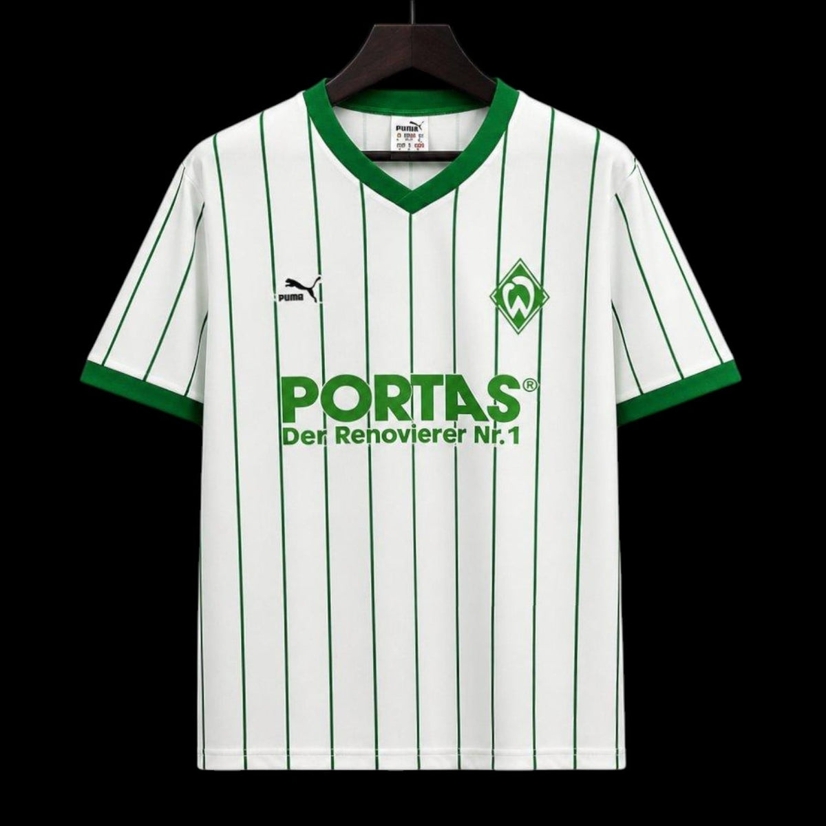 Maillot Werder Brême 1982 version fan — vue face