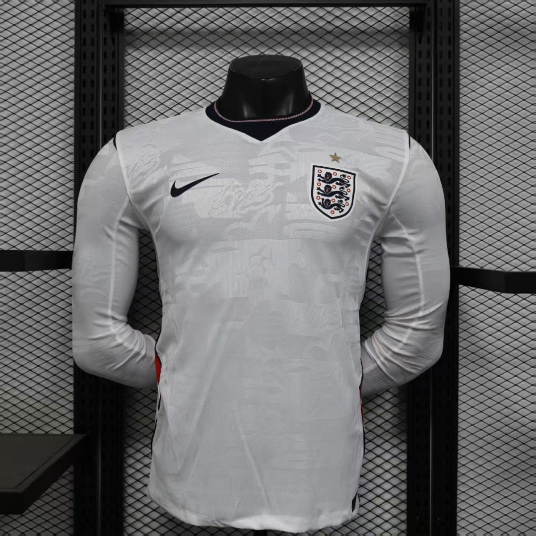 Maillot manches longues Angleterre 25/26 version joueur — vue face