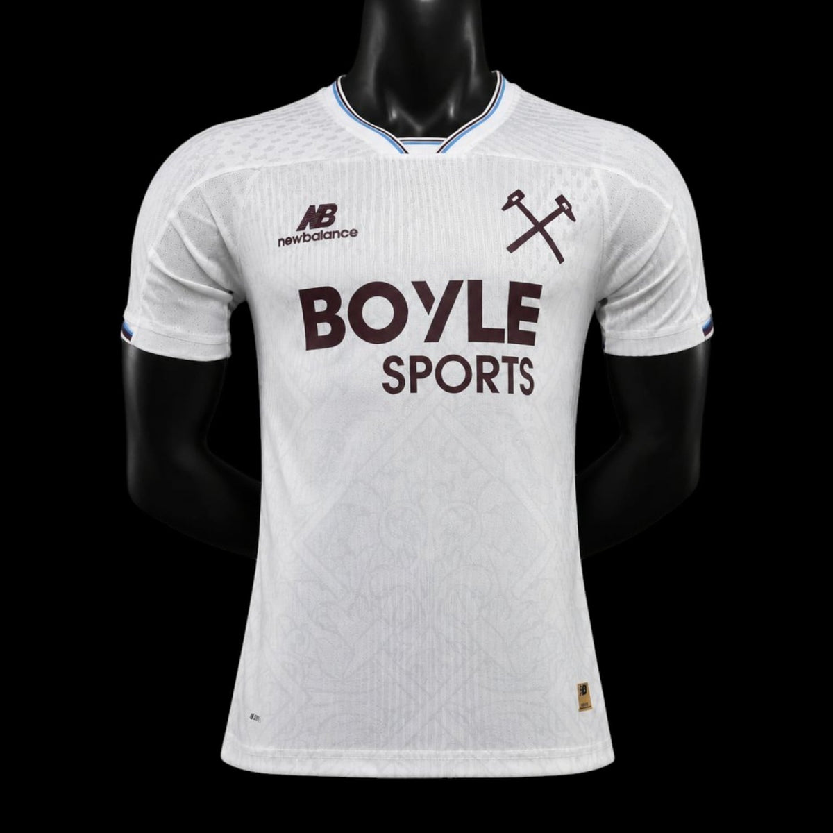 Maillot West Ham 26/27 version joueur — vue face