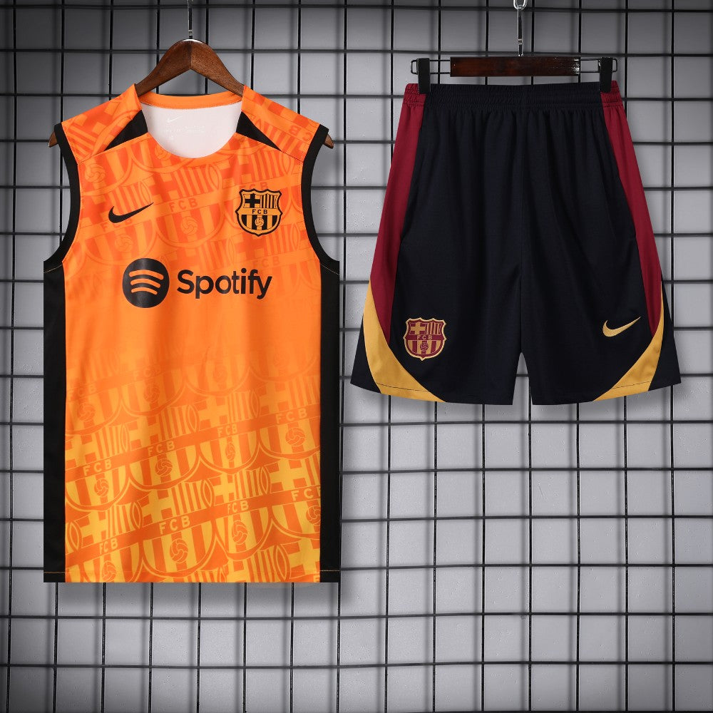Ensemble Débardeur FC Barcelone Orange 24/25