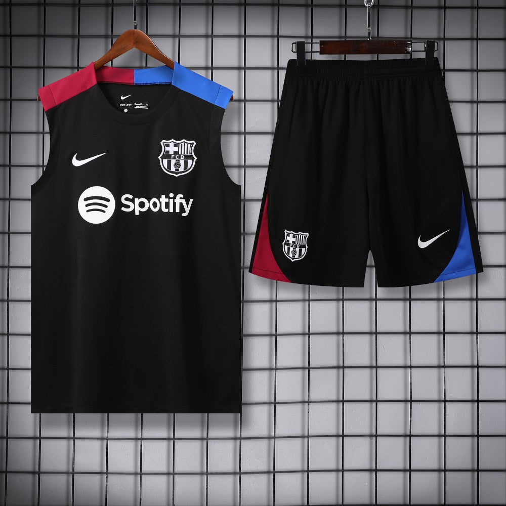 Ensemble Débardeur FC Barcelone Noir 24/25