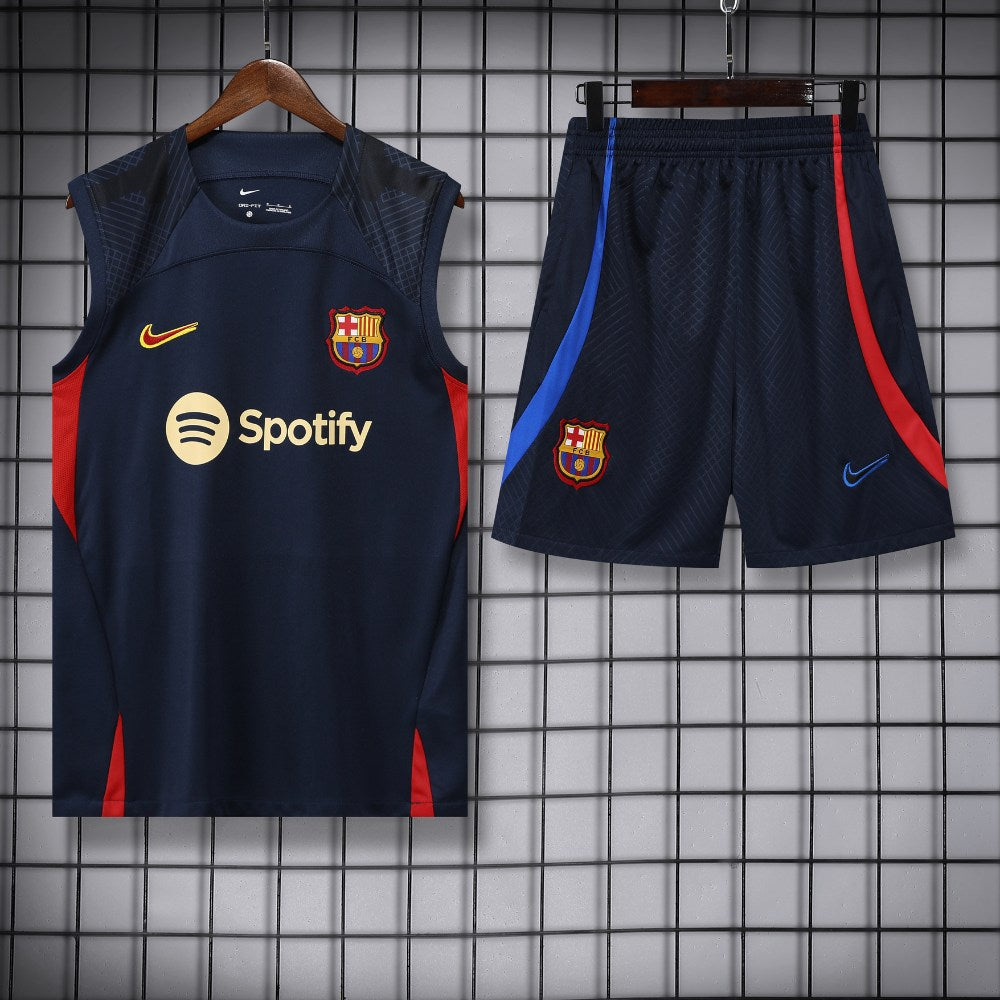 Ensemble Débardeur FC Barcelone Bleu Marine 22/23