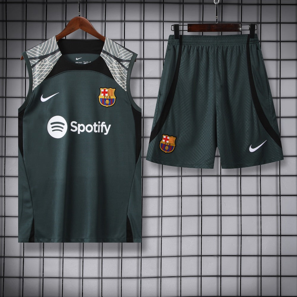 Ensemble Débardeur FC Barcelone Vert 23/24