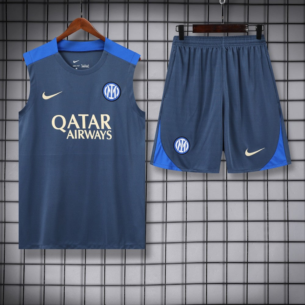 Ensemble Débardeur Inter Milan Bleu Marine 24/25