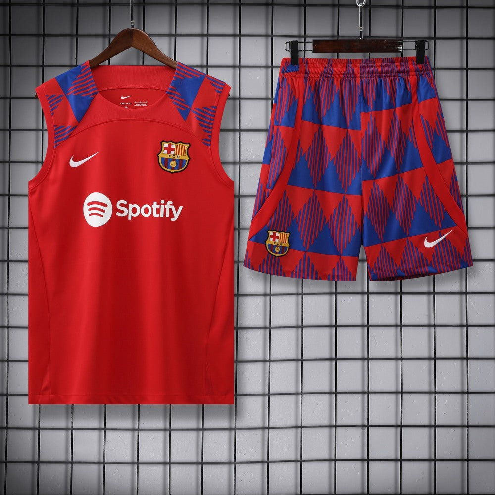 Ensemble Débardeur FC Barcelone Concept Rouge 23/24