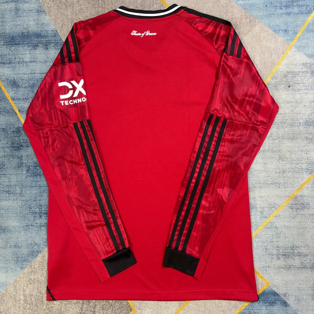 Maillot manches longues Manchester United 25/26 version fan — vue dos