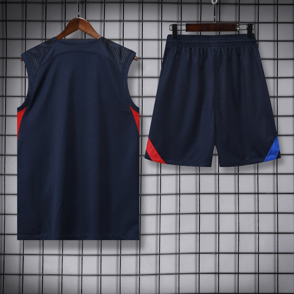 Ensemble Débardeur FC Barcelone Bleu Marine 22/23
