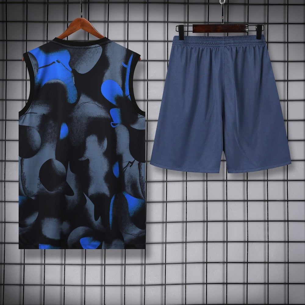 Ensemble Débardeur Inter Milan Noir & Bleu 24/25