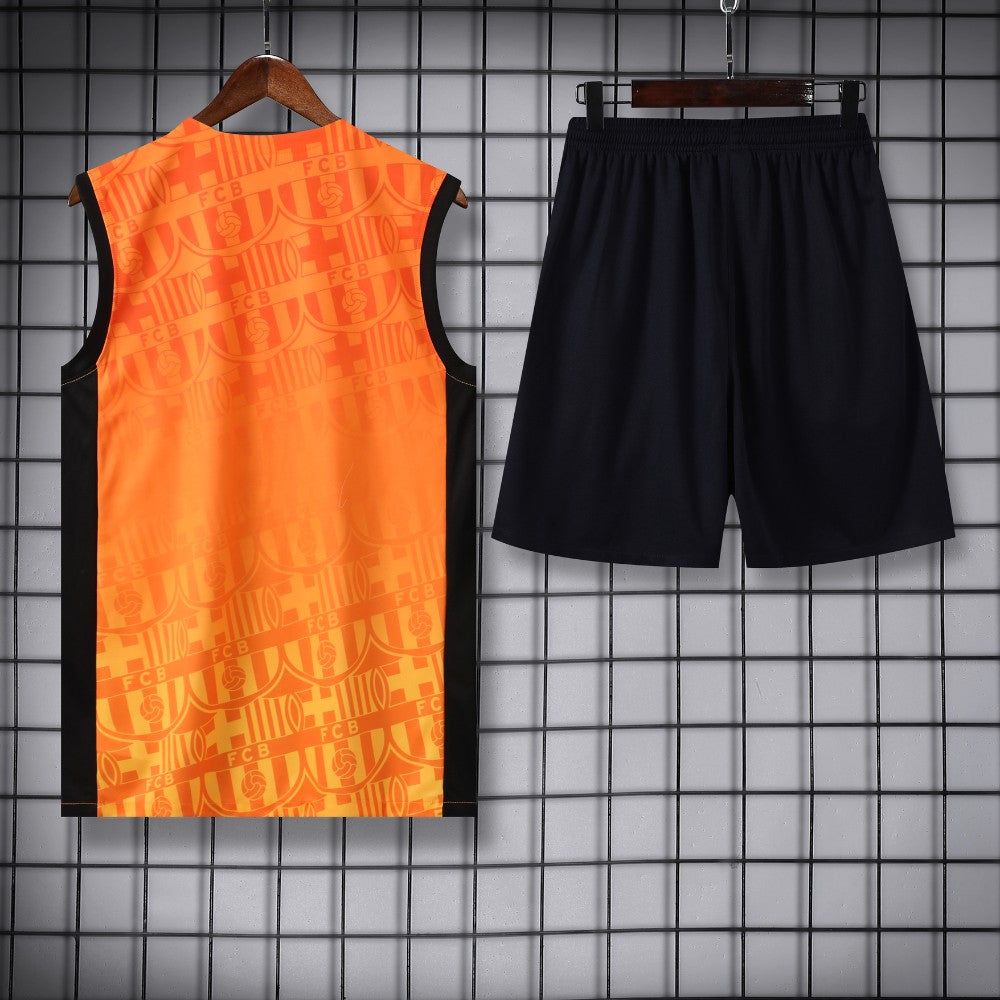 Ensemble Débardeur FC Barcelone Orange 24/25