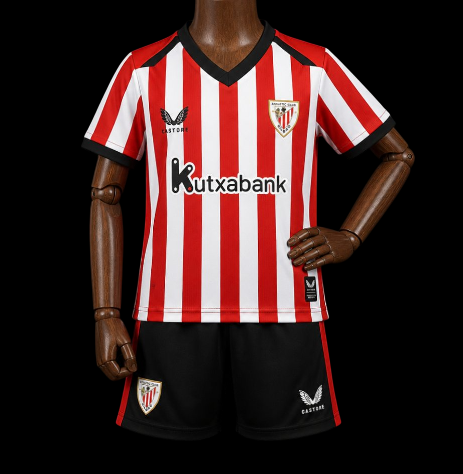 Maillot enfant Athletic Bilbao 26/27 version fan — vue face