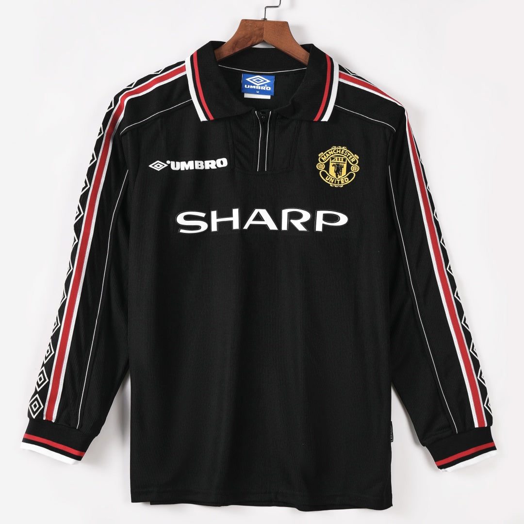 Maillot manches longues Manchester United 98/99 version fan — vue face