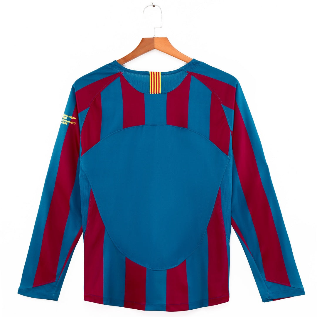 Maillot manches longues FC Barcelone 05/06 version fan — vue dos