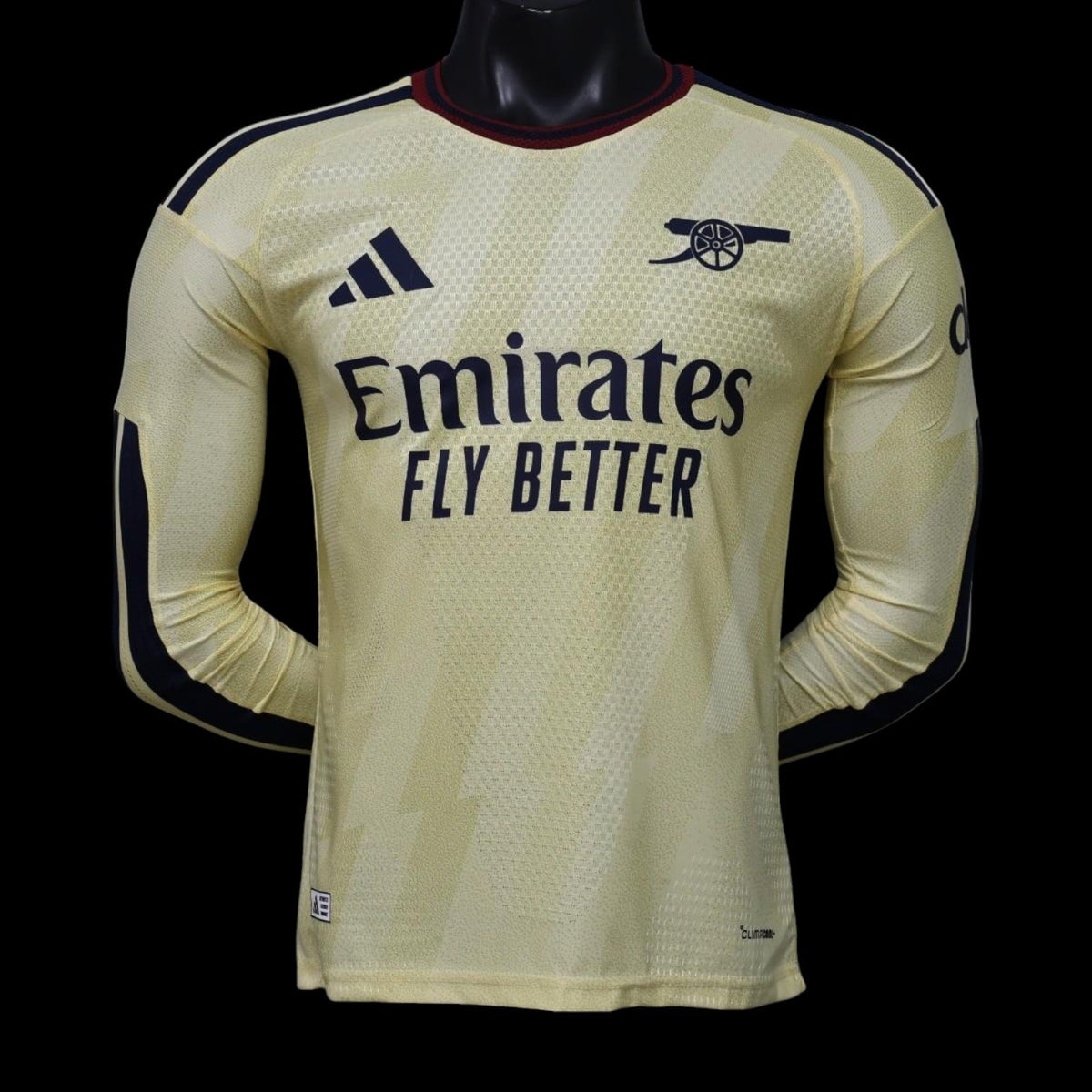 Maillot manches longues Arsenal 26/27 version joueur — vue face