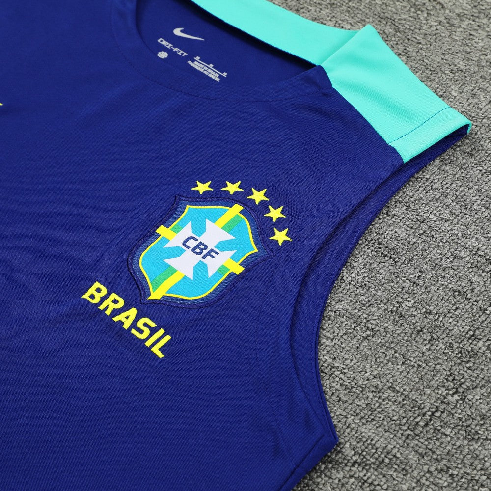 Ensemble Débardeur Brésil Bleu 2024
