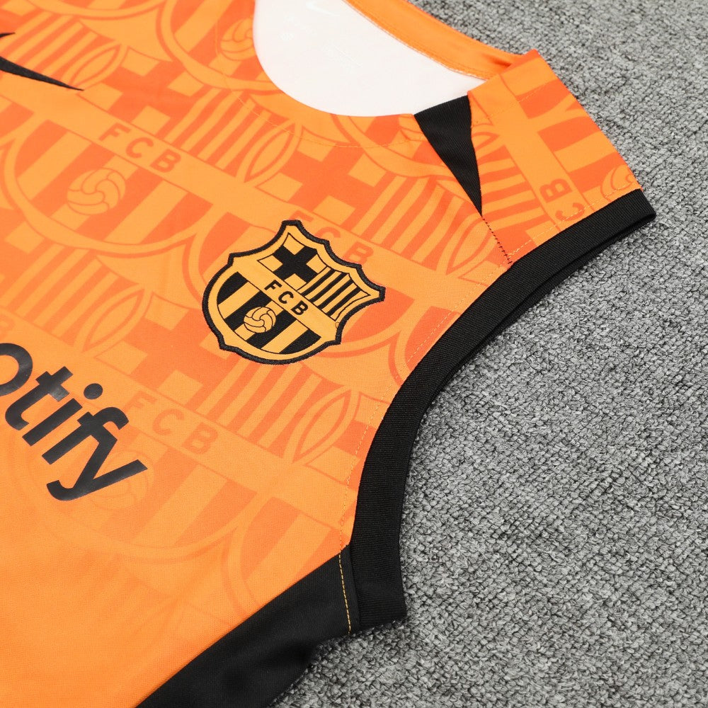 Ensemble Débardeur FC Barcelone Orange 24/25